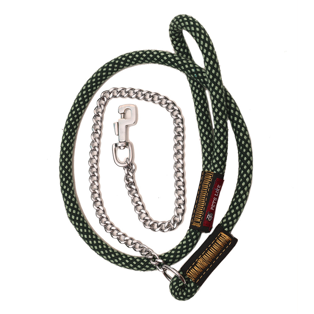 Scheels Dog Rope Dog Rope Leash with Chain – Strong & Chew-Resistant | PetsLike ...